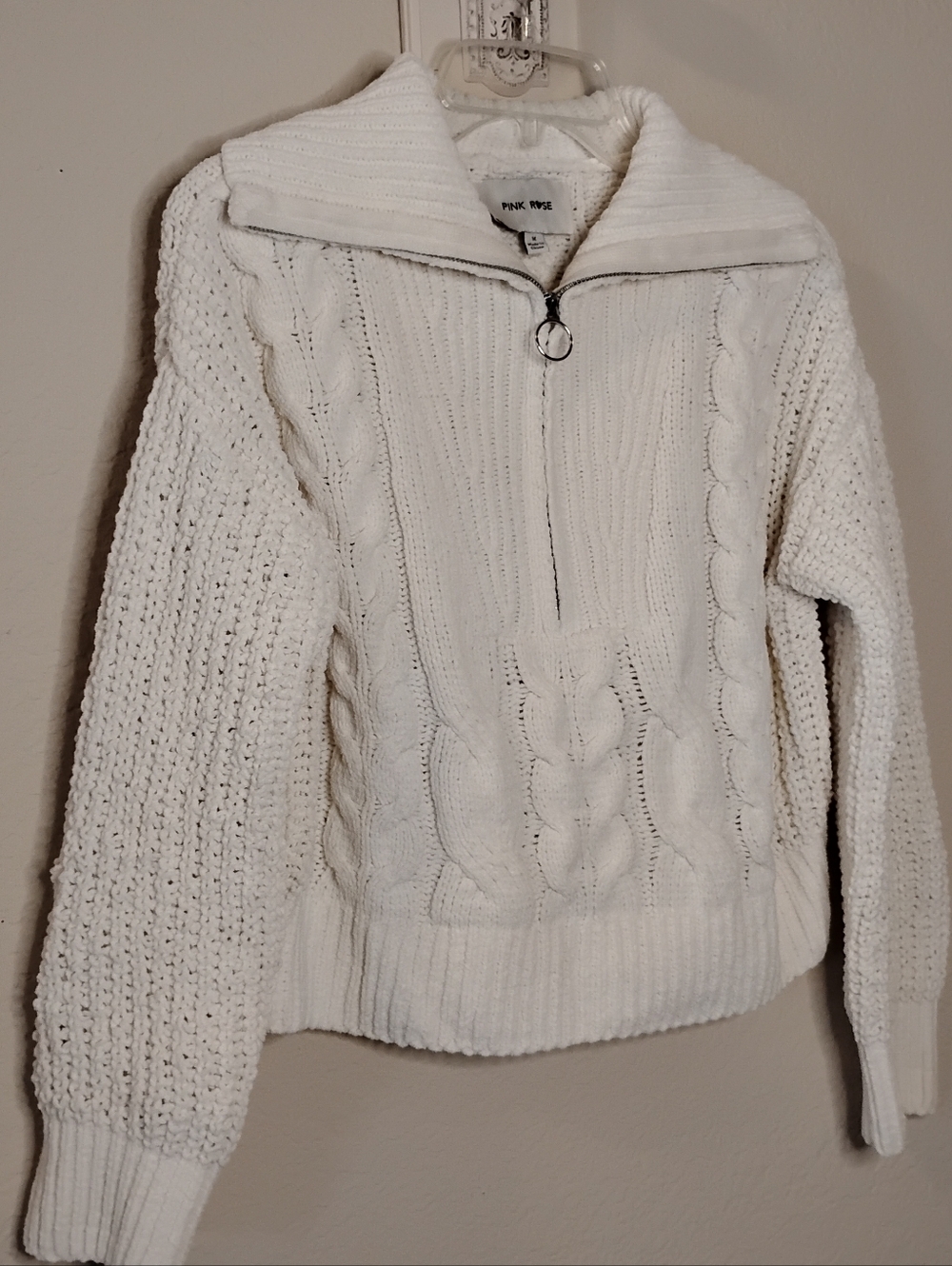 Used Pink Rose Sweater